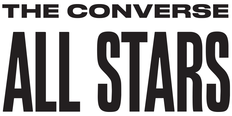 Words The Converse AllStars in black